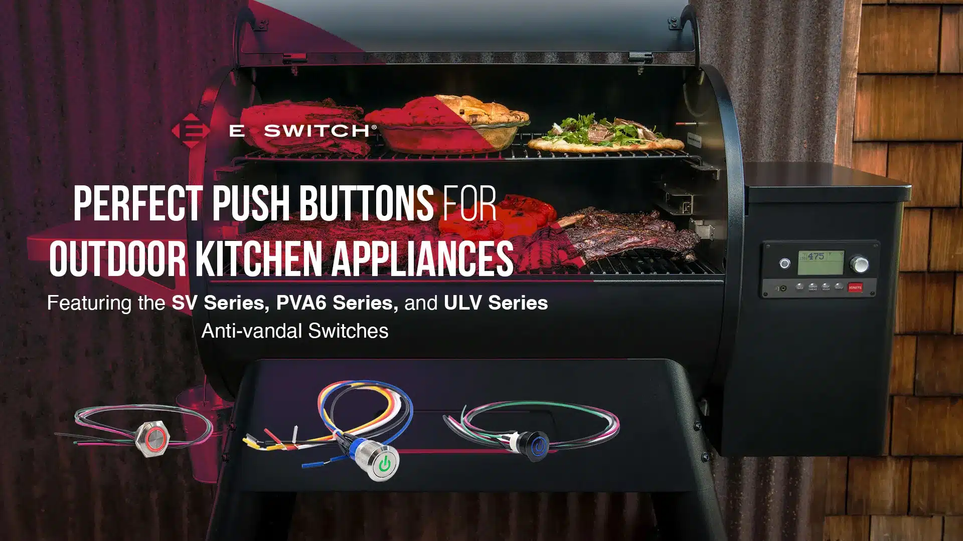 Perfect Push Buttons For Outdoor Kitchen Appliances Anti Vandal Switches
