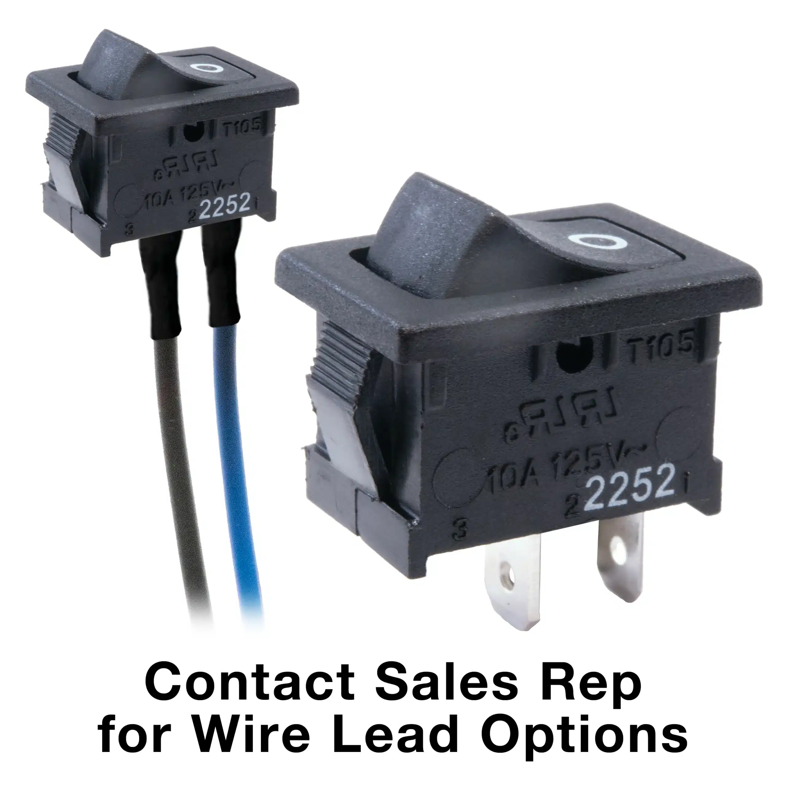 RA1 Series Illuminated, Power Rocker Switch With PVC Cap