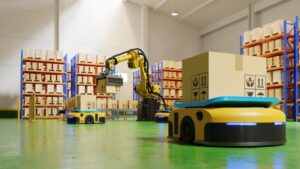 Automated factory robots