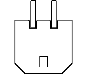 סמל מחבר (שחור)