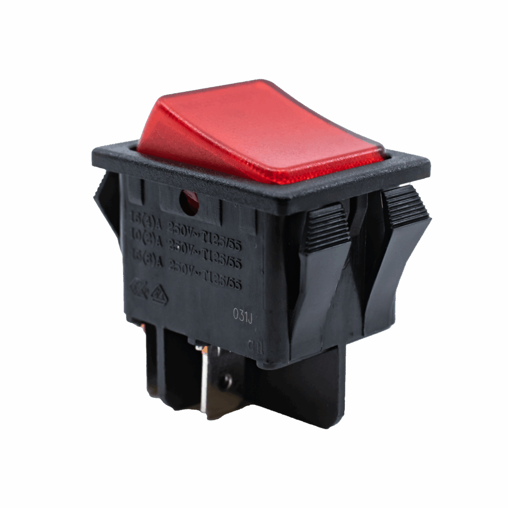 RB2 Series Illuminated, Power Rocker Switch with PVC Cap